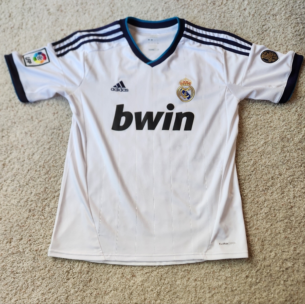 Adidas 2012-2013 Real Madrid White Soccer Jersey - Size Small/Medium